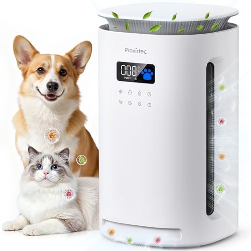 Provirtec Pro-Level Air Purifier for Home Pets, H13 True...