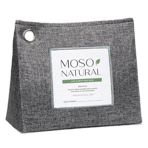 Moso Natural Air Purifying Bag 600g, Premium Bamboo...