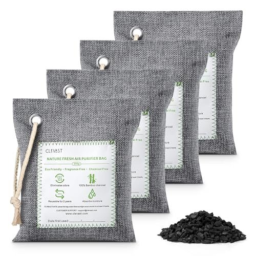 CLEVAST Bamboo Charcoal Air Purifying Bags - Odor Eliminator