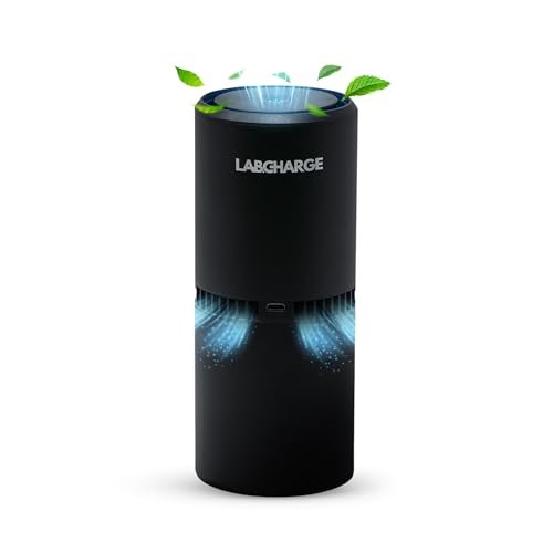 LabCharge Compact Air Purifier - Covers 250 Sq Ft HEPA