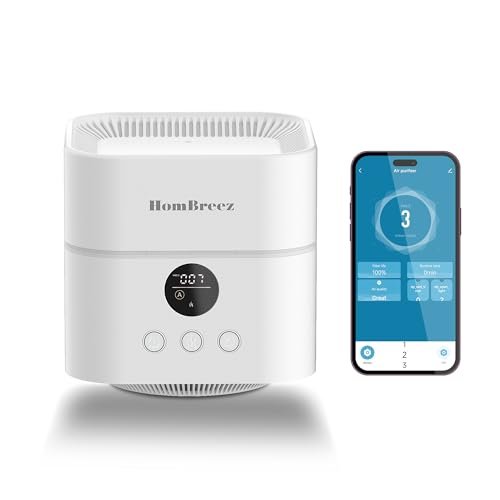 HomBreez Air Purifier and Humidifier Combo for Bedroom