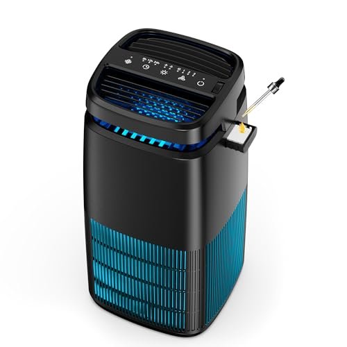 POMORON 4-in-1 Air Purifiers for Home, Air Ionizer MJ002H