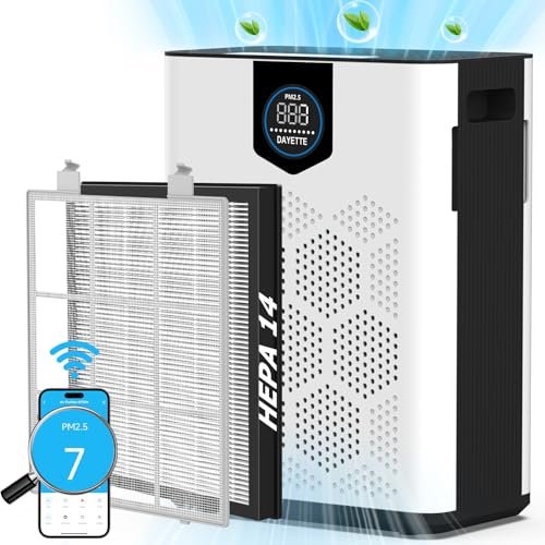 Smart Wifi Air Purifiers for Home Large Room Dayette Filters