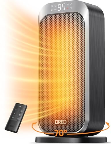 DREO Quiet Space Heater, 1500W Portable Heaters for Indoor...