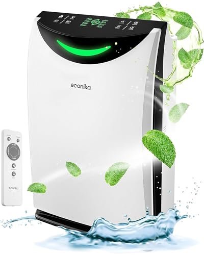 Econika Air Purifier and Humidifier Combo – HEPA UV Light