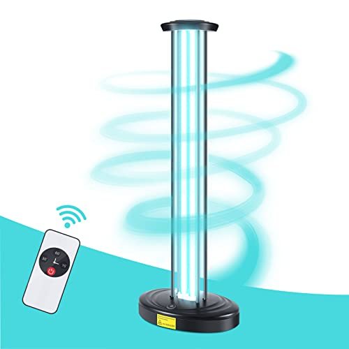 JTAPURE 100W UV Light, Ultraviolet Lamp Purifier with...