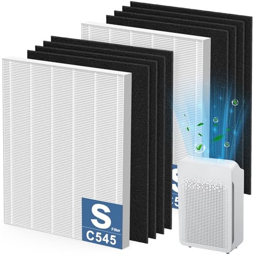 2 Pack C545 HEPA Replacement Filter S for Winix C545