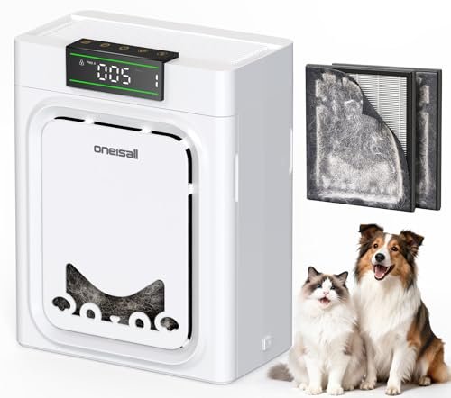 oneisall Air Purifiers for Home Pets with Washable Filters...