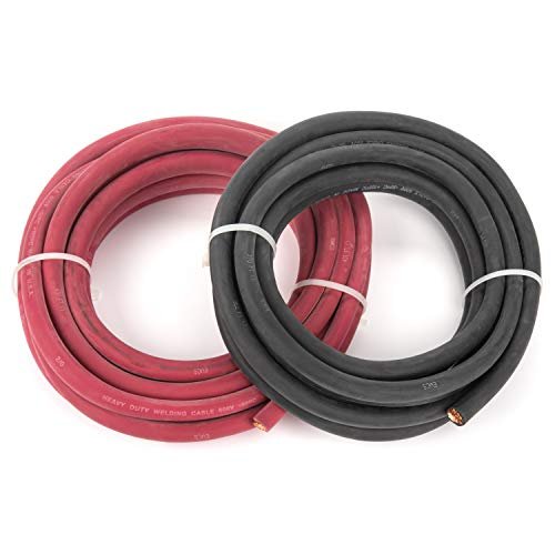 EWCS 2/0 Gauge Premium Extra Flexible Welding Cable Combo...