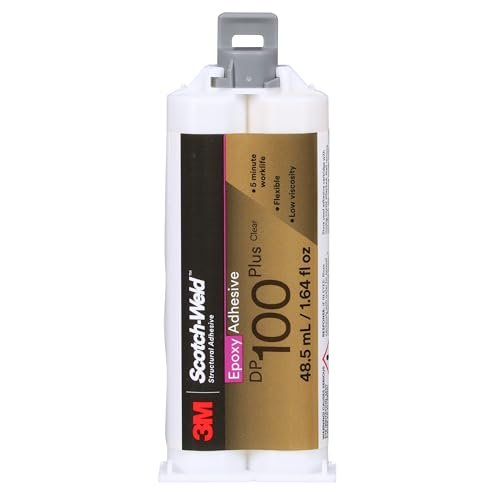 3M Scotch-Weld Epoxy Adhesive DP100 Plus, Clear, Fast Cure...