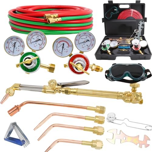 Cutting Torch Set Oxy Acetylene Torch Kit,Portable Gas...