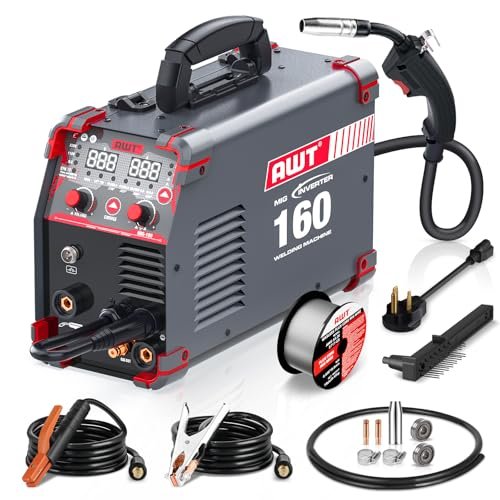 AWT Simplified Aluminum 160A MIG Welder,6 in 1 Multi-Process