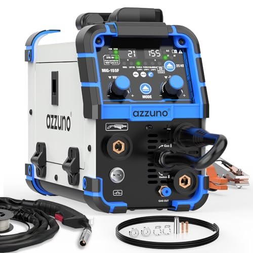 AZZUNO MIG Welder Machine 110V/220V, 155Amp 5-in-1...