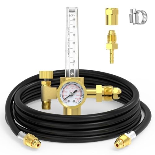 Yeswelder Argon/CO2 Mig Tig Flow Meter Gas Regulator 8ft...