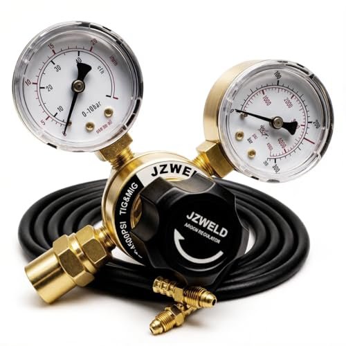 American Standard Welding Argon Regulator with 6.6 Feet Gas...