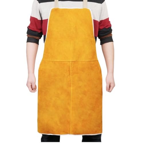 HKSICHENGKEJI Leather Welding Apron Heat Flame Resistant...