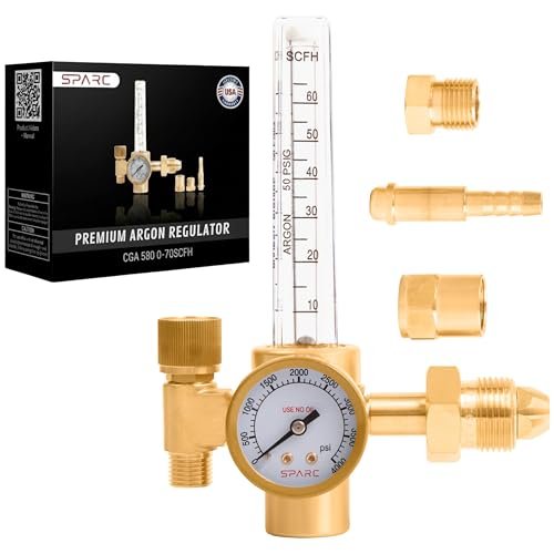 SPARC Argon Regulator & Flow Meter - MIG TIG CGA580