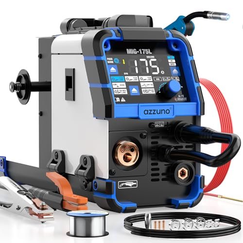 AZZUNO Aluminum MIG Welder 175Amp, 110V/220V Dual Voltage...