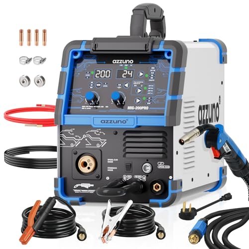 AZZUNO MIG Welder 110V/220V, 200A 8 in 1 Multiprocess...