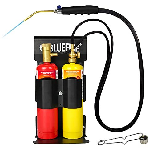 BLUEFIRE Oxypropane Welding Gas Cutting Torch Kit with...