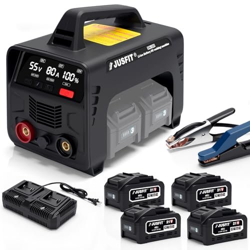 ​JUSFIT Cordless Welding Machine - MMA Stick Welder 160A,...
