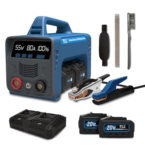 TLL Battery-Powered Stick/Flux Core Welder, Cordless...
