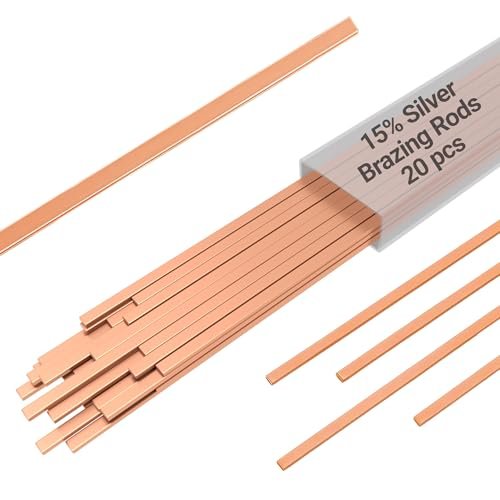 15% Silver Brazing Rods AWS BCuP-5 20 Sticks Phos Copper