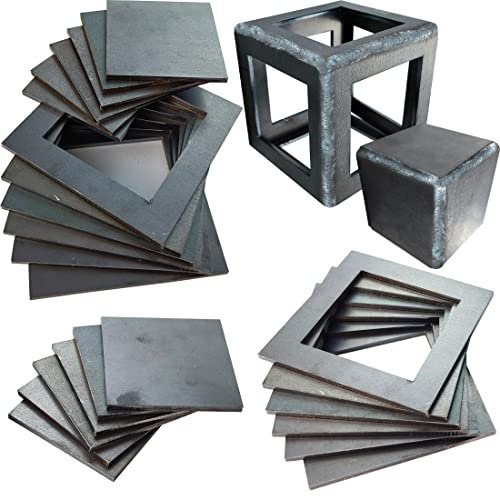 Welding Practice Kit, 24 PCS Premium Welding A36 Steel...