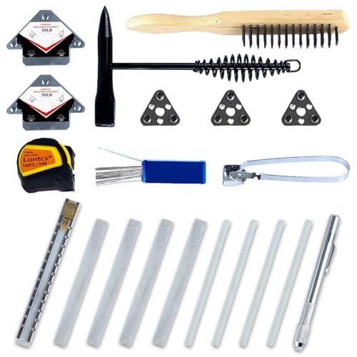 22 Pcs Welding Accessories and Tools Kit with Chipping...