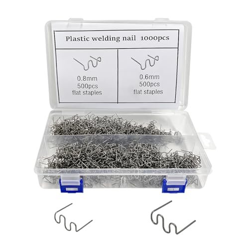 ZNDAW 1000PCS Hot Staples Welding Rods, 0.6mm 0.8mm Bumper...