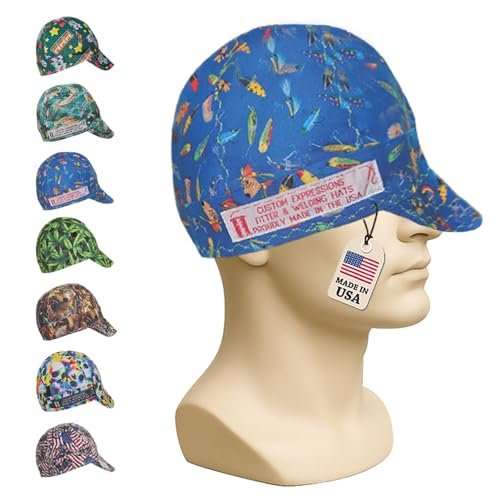 Custom Expressions Handmade Welders Cap For Men Flame...