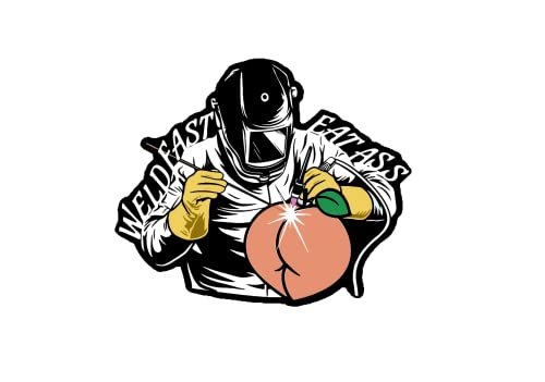 HTLiem Weld Fast Eat A** Waterproof Vinyl Welder Sticker