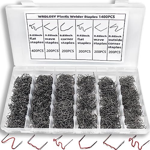 Wrdlosy 1400PCS Plastic Welding Kit, Plastic Welder...