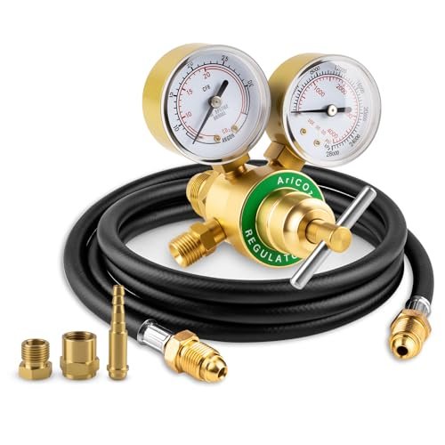 Argon Co2 Regulator, Welding Argon Gas Regulator CGA580...