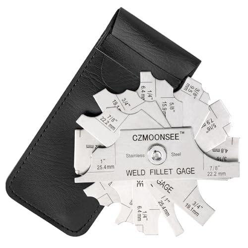 CZMOONSEE Stainless Steel MG-11 7 Piece Fillet Weld Gauge