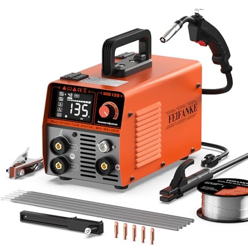 135A Flux Core MIG Welder,110V Gasless Flux Core Inverter