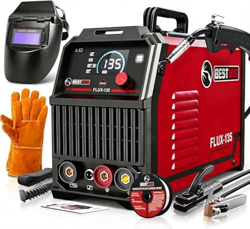 BESTMIG 135A MIG Welder - 3-in-1 Flux Core Welder