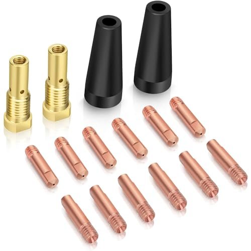 FORTON 14PCS Flux Core Gasless Nozzle Tips Kit K3493-1 .035
