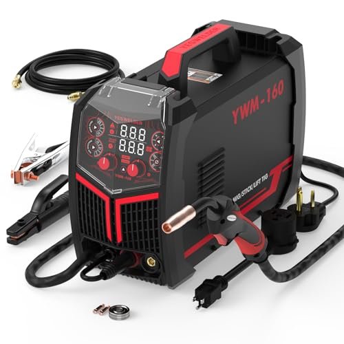 YESWELDER Gas Gasless 160A Multiprocess MIG Welder,...