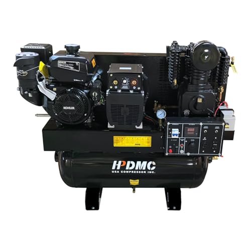 HPDMC 14HP 180PSI Gas Powered Air Compressor Welder...