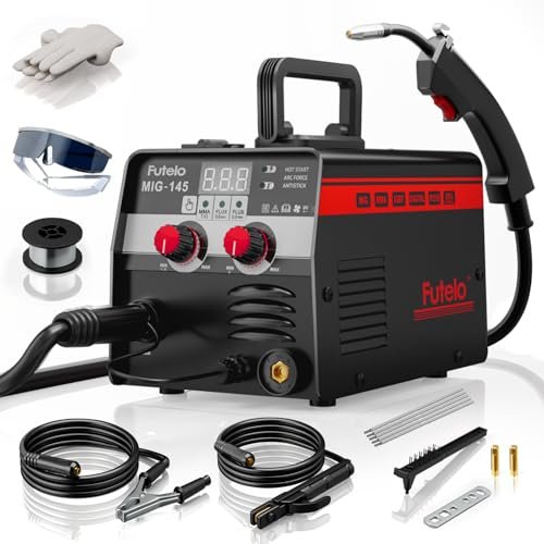 Futelo 145A MIG Welder, 3 in 1 110V Flux Core