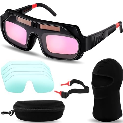 Tellegloww 1 Set Welding Glasses Solar Welding Auto...