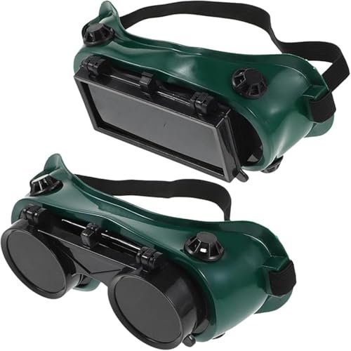 Dranvosk 2Pcs Welding Goggles Flip-Up Safety...