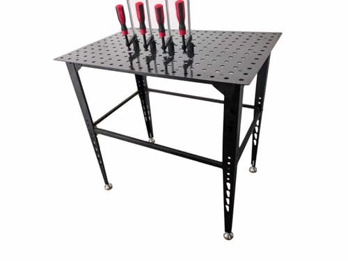 36 in. x 24 in. Welding Table 4 Weld Clamps