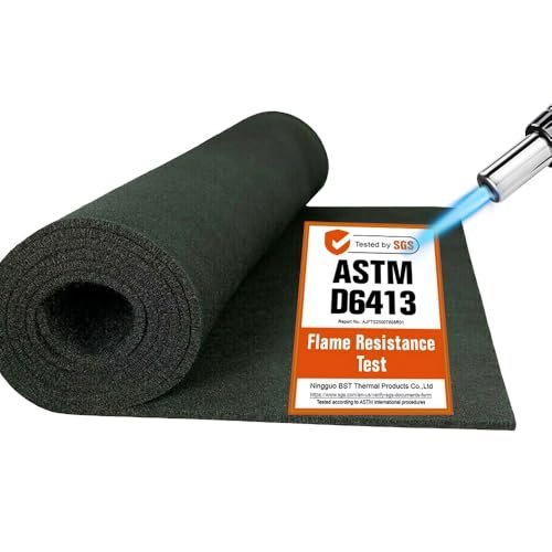 BSTFLEX 39 x 48 x 1/5 inches Carbon Fiber Blanket