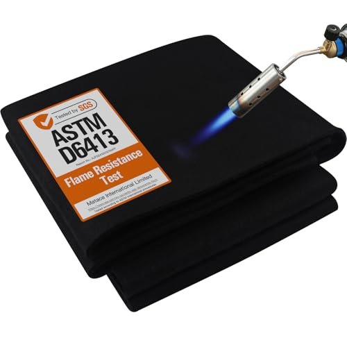Matace Welding Blanket Fireproof 6x8 Feet Carbon Felt...