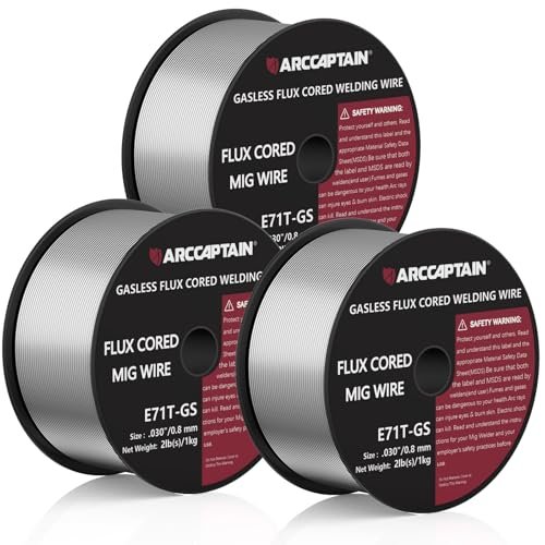 ARCCAPTAIN Flux Core Welding Wire .030, Flux Core 2lbs 3Pack