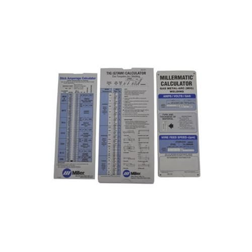 Miller 043125 MIG, TIG, Stick, 3-Pack Calculators