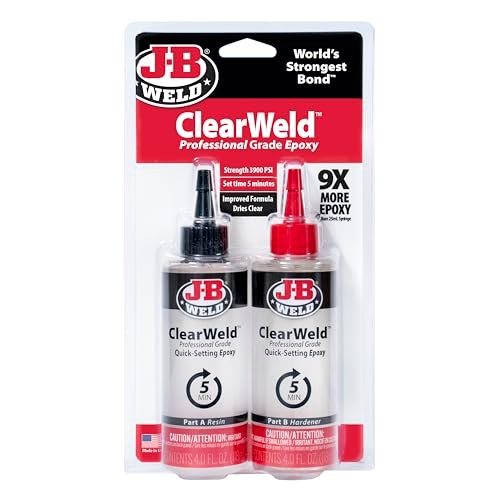 J-B Weld Pro Size ClearWeld 5 Minute Set Epoxy