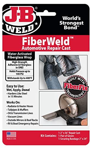 J-B Weld 38237 FiberWeld 2 in. W Repair Cast Kit